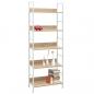 Preview: Bücherregal 5 Regalböden Eiche 60x27,6x158,5 cm Holzwerkstoff