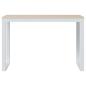 Preview: Computertisch Weiß und Eiche-Optik 110x60x73 cm Holzwerkstoff