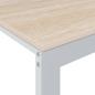 Preview: Computertisch Weiß und Eiche-Optik 110x60x73 cm Holzwerkstoff