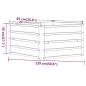 Preview: Hochbeet Rostig 129x129x45 cm Cortenstahl