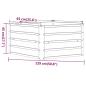 Preview: Hochbeet Rostig 129x129x45 cm Cortenstahl