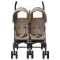 Preview: Geschwisterwagen Taupe Stahl