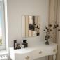 Preview: ARDEBO.de - Wandspiegel 50 x 50 cm Quadratisch Glas