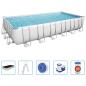 Preview: Bestway Power Steel Pool-Set Rechteckig 732x366x132 cm