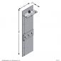 Preview: FMD Wandgarderobe mit Ablage 50x23x188 cm Matera & Artisan-Eiche