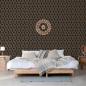 Preview: ARDEBO.de - DUTCH WALLCOVERINGS Tapete Geometric Schwarz und Golden