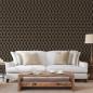 Preview: DUTCH WALLCOVERINGS Tapete Geometric Schwarz und Golden