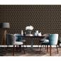 Preview: DUTCH WALLCOVERINGS Tapete Geometric Schwarz und Golden