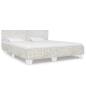 Preview: Bett Grau Natur Rattan 180x200 cm