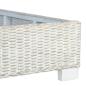 Preview: Bett Grau Natur Rattan 180x200 cm