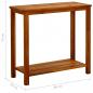 Preview: Garten-Konsolentisch 80x35x75 cm Massivholz Akazie