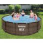 Preview: ARDEBO.de - Bestway Steel Pro MAX Swimming Pool-Set Deluxe Series Rund 366x100 cm