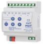 Preview: MDT AKD-0424R.02 LED Controller 4-Kanal, 4/8A, Reiheneinbaugerät, für 12/24V CV LED/ 4 einzelne Kanäle oder RGBW, TW