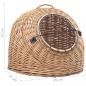 Preview: Katzen-Transportkorb 45x35x35 cm Natürliche Weide