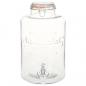Preview: Wasserspender XXL mit Zapfhahn Transparent 8 L Glas