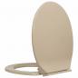 Preview: Toilettensitz mit Absenkautomatik Beige Oval