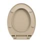 Preview: Toilettensitz mit Absenkautomatik Beige Oval