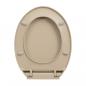 Preview: Toilettensitz mit Absenkautomatik Beige Oval