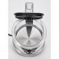 Preview: PC-WKS 1107 G Glas-Wasserkocher, 2200 W, 1,5 L, Sicherheitsglas, 360 ° Cordless, Überhitzungsschutz, edelstahl/Glas (501107)