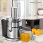 Preview: ProfiCook PC-AE 1156 Automatik-Entsafter, 800W, 5 Stufen, 1,8 L, Zentrifuge, Touch-Bedienfeld, inox (501156)
