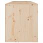 Preview: Wandschrank 100x30x35 cm Massivholz Kiefer