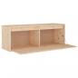 Preview: Wandschrank 100x30x35 cm Massivholz Kiefer