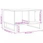 Preview: Couchtisch Schwarz 60x50x36,5 cm Holzwerkstoff