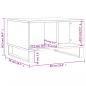 Preview: Couchtisch Hochglanz-Weiß 60x50x36,5 cm Holzwerkstoff