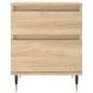 Preview: Nachttische 2 Stk. Sonoma-Eiche 40x35x50 cm Holzwerkstoff