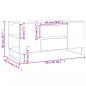 Preview: Couchtisch Grau Sonoma 102x44,5x50 cm Holzwerkstoff