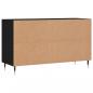 Preview: Schuhregal Schwarz 102x36x60 cm Holzwerkstoff