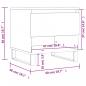 Preview: Couchtische 2 Stk. Schwarz 50x46x50 cm Holzwerkstoff