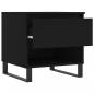 Preview: Couchtische 2 Stk. Schwarz 50x46x50 cm Holzwerkstoff