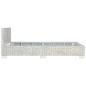 Preview: Bettgestell Grau Natur Rattan 140 x 200 cm