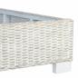 Preview: Bettgestell Grau Natur Rattan 140 x 200 cm