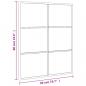 Preview: Wandspiegel Schwarz 50x60 cm Rechteckig Eisen