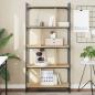 Preview: ARDEBO.de - Bücherregal 5 Böden Sonoma-Eiche 76x32x158 cm Holzwerkstoff