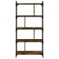Preview: Bücherregal 5 Böden Räuchereiche 76x32x158 cm Holzwerkstoff
