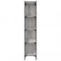 Preview: Bücherregal 5 Böden Grau Sonoma 76x32x158 cm Holzwerkstoff