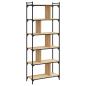Preview: Bücherregal 6 Böden Sonoma-Eiche 76x32x192 cm Holzwerkstoff