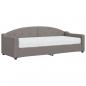 Preview: Tagesbett mit Matratze Taupe 80x200 cm Stoff