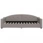 Preview: Tagesbett mit Matratze Taupe 80x200 cm Stoff