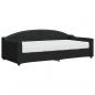 Preview: Tagesbett mit Matratze Schwarz 90x200 cm Stoff