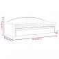 Preview: Tagesbett mit Matratze Dunkelgrau 80x200 cm Stoff