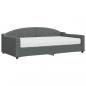 Preview: Tagesbett mit Matratze Dunkelgrau 100x200 cm Stoff