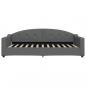 Preview: Tagesbett mit Matratze Dunkelgrau 100x200 cm Stoff