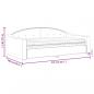 Preview: Tagesbett mit Matratze Hellgrau 90x190 cm Stoff