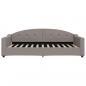 Preview: Tagesbett mit Matratze Taupe 100x200 cm Stoff