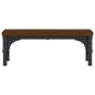 Preview: Monitorständer Braun Eichen-Optik 37x23x14 cm Holzwerkstoff