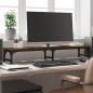 Preview: ARDEBO.de - Monitorständer Braun Eichen-Optik 105x23x15,5 cm Holzwerkstoff